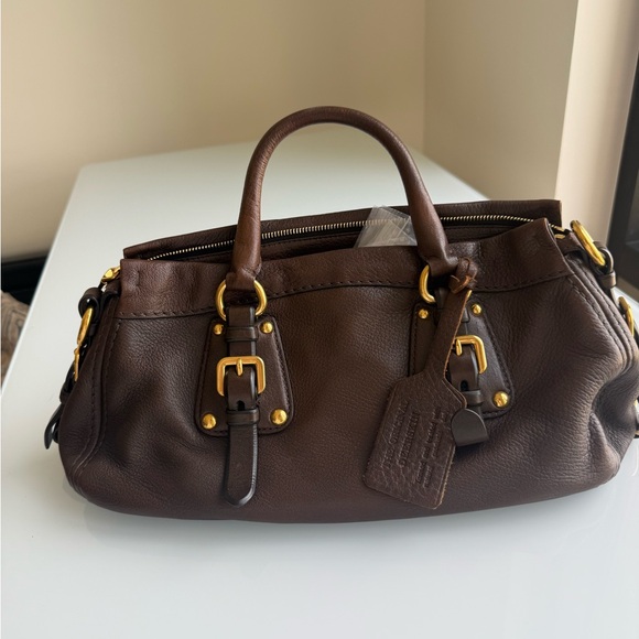 Prada Brown Leather Handbag - Picture 3 of 4